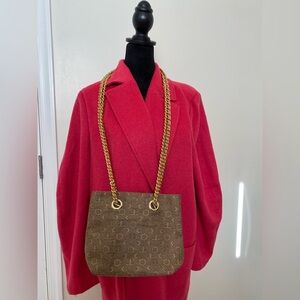 Elegant Brown Designer Shoulder Bag made in USA